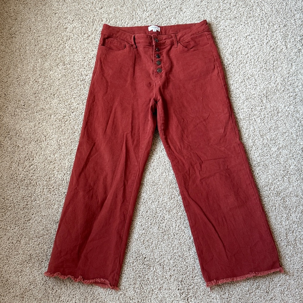 AnnieWear Rust Ankle Cropped Women's Jeans
